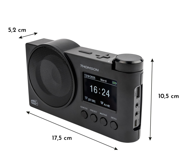 Thomson Radio DAB+ Bluetooth czarne - 1501900 - zdjęcie 4